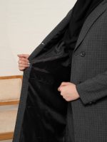 مانتو شلوار اداری کد 720 گیتی زغالی