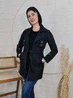 مانتو پاییزه اکتاویا پلاس مشکی