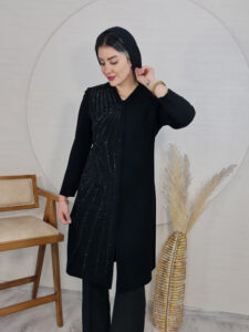 مانتو مجلسی کرپ ستاره