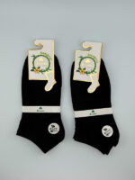 جوراب مچی زنانه بامبو مشکی garebaghi